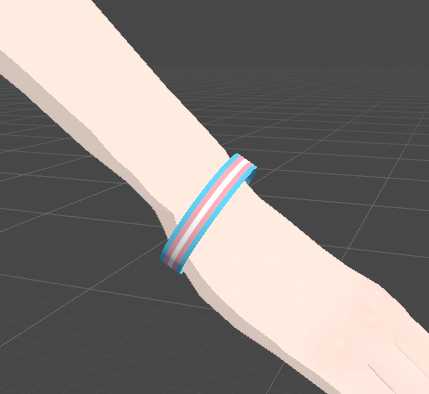 Transgender Rubber Wristband