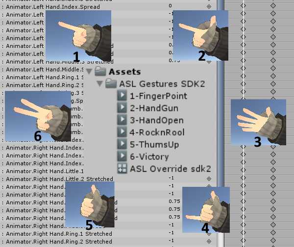 ASL Gestures SDK 2.0 and 3.0 (reupload)
