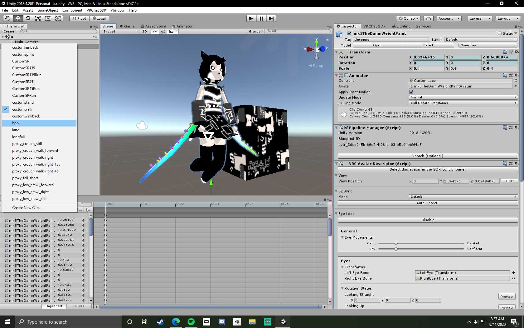 Hover locomotion