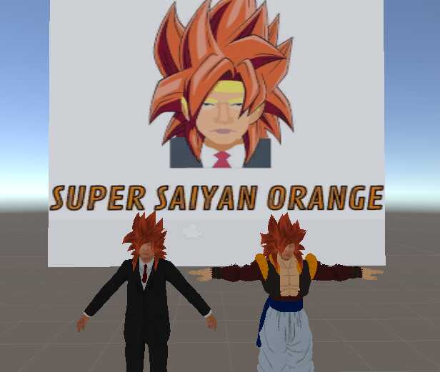 Trump super saiyan orange 