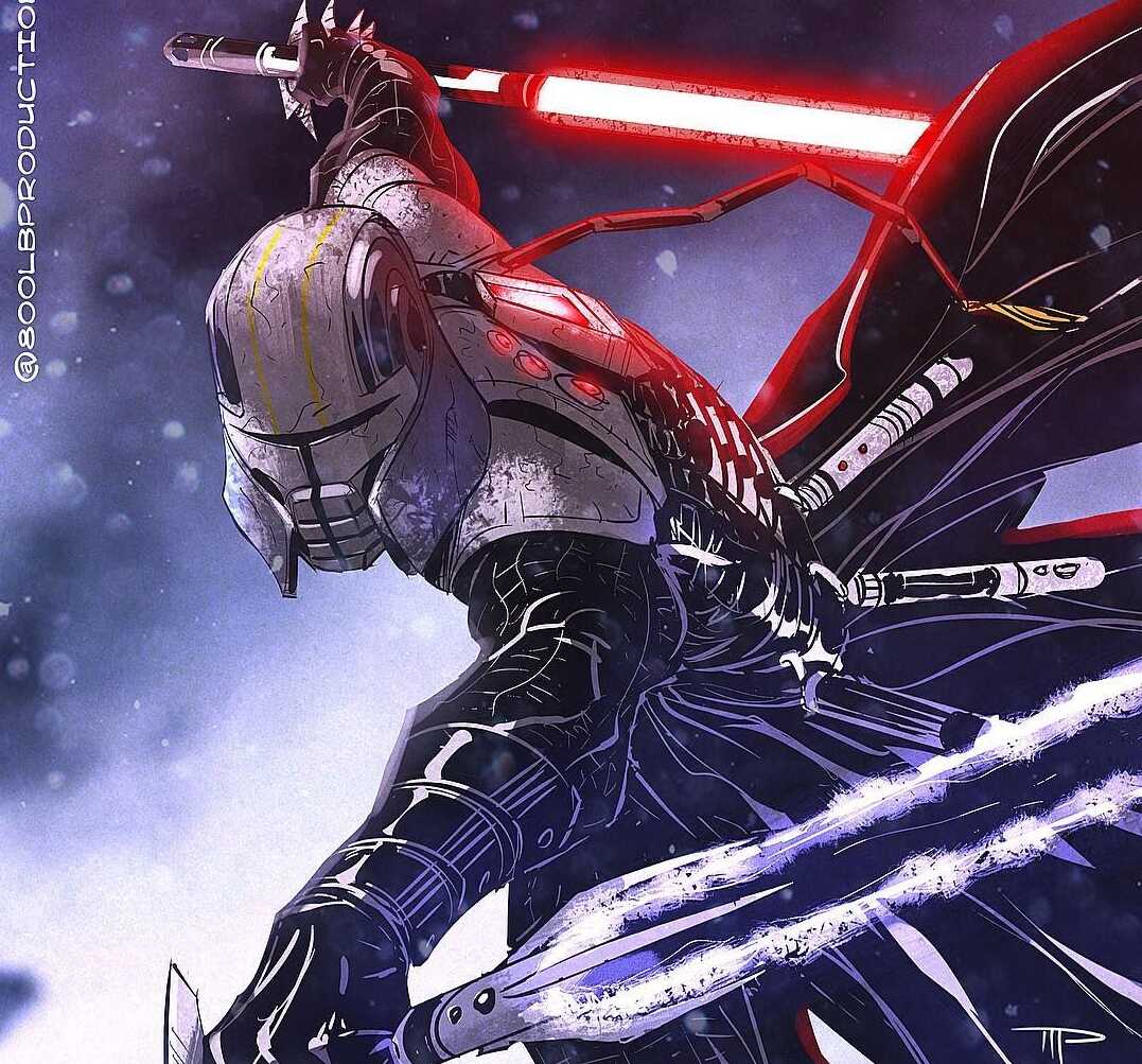 Starkiller (Sith Stalker) (with Darksaber model)