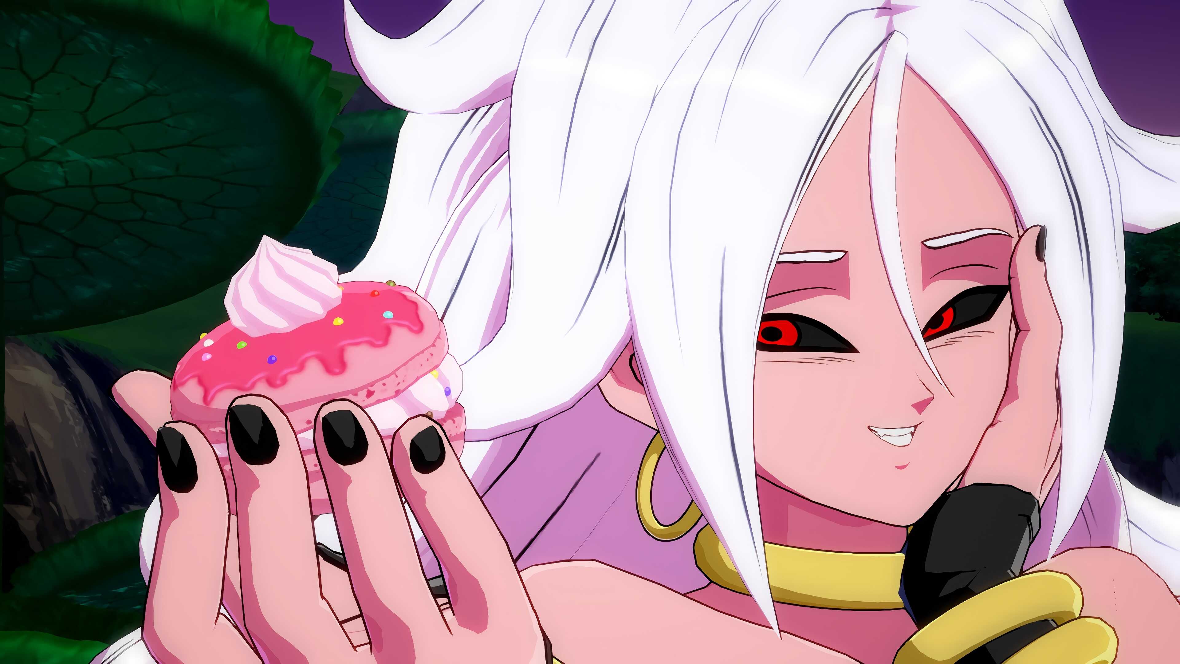Android 21 (With aura, laserbeam, and cupcake)