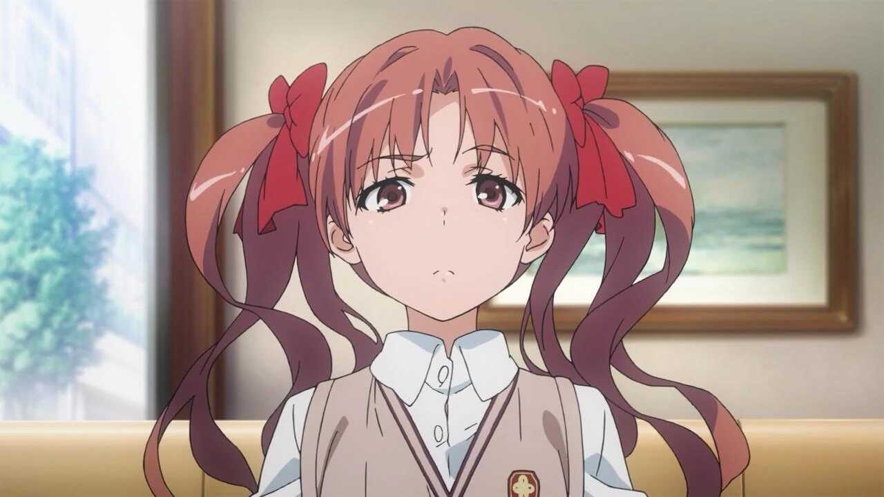 Kuroko Shirai (with dynamic twintails and >.< face gesture) 