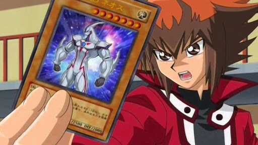 Jaden / Judai Yuki (with Elemental Hero Neos summon+attack gesture)