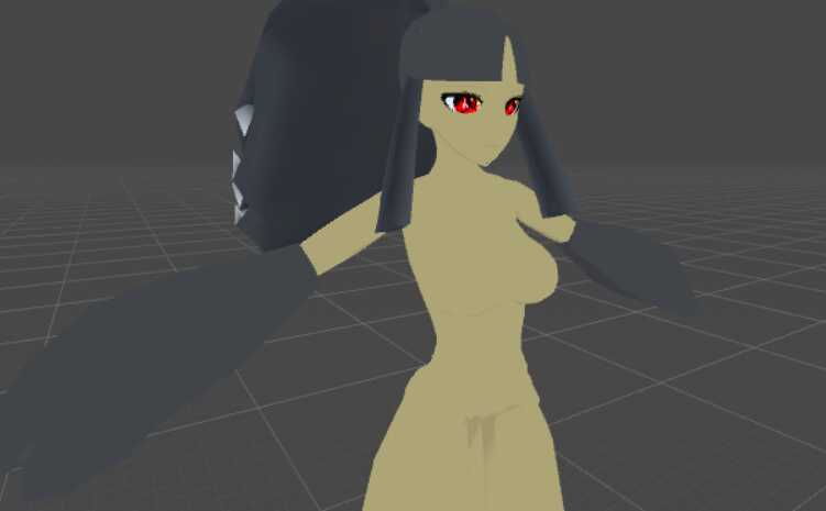 Human Mawile Female (With Photosynthesis Dance gesture and Sun particle effect) 