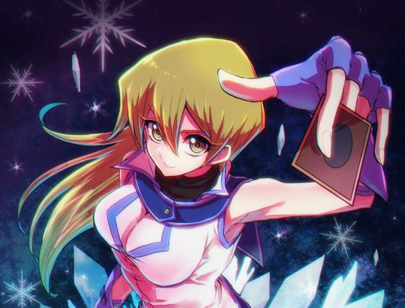 Alexis Rhodes / Asuka Tenjoin (with Cyber Blader summon gesture and attack emote) 