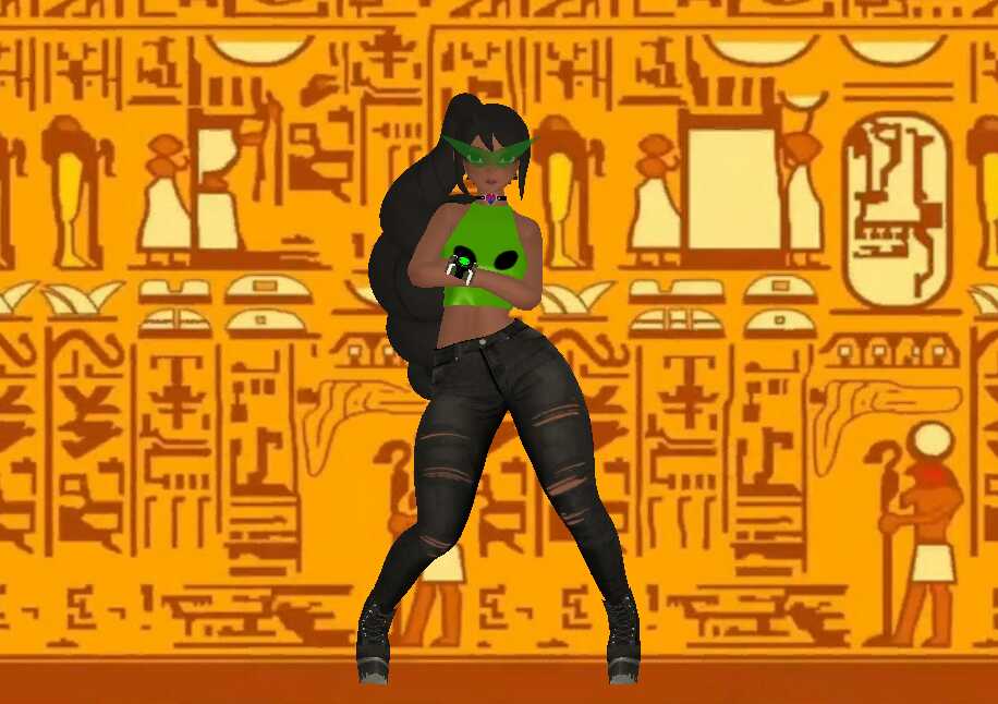 Ankha Zone Cat On The Ceiling Emote (Updated)