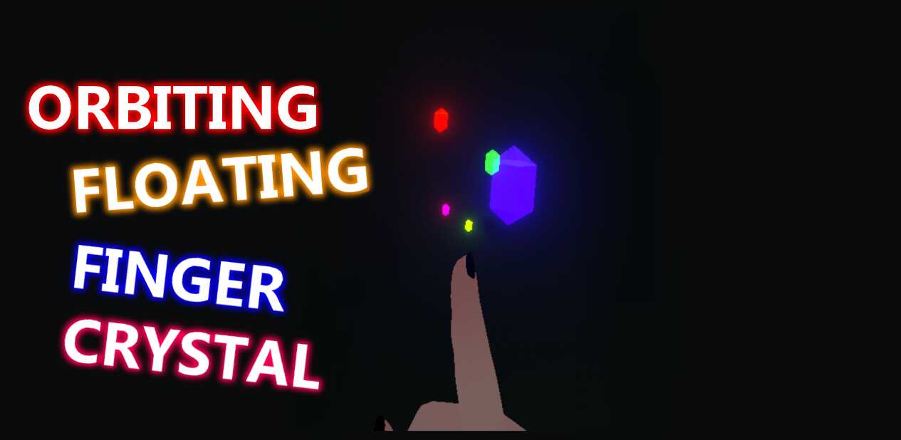 Orbiting Floating Finger Crystal