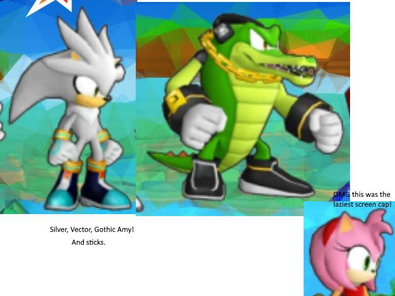 Bonus Sonic characters.
