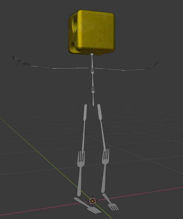 Fork Man With Cheese