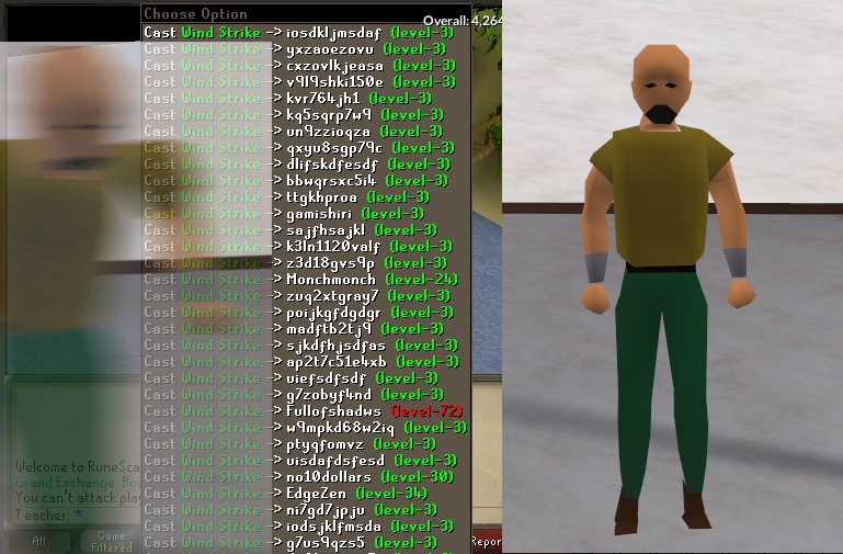 [Runescape] Bot Character