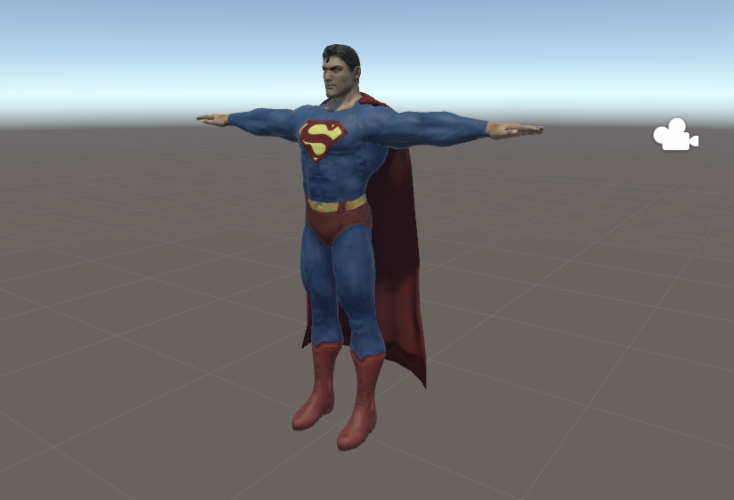Superman with jiggle cape