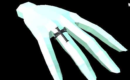 LowPoly HolyCross Ring