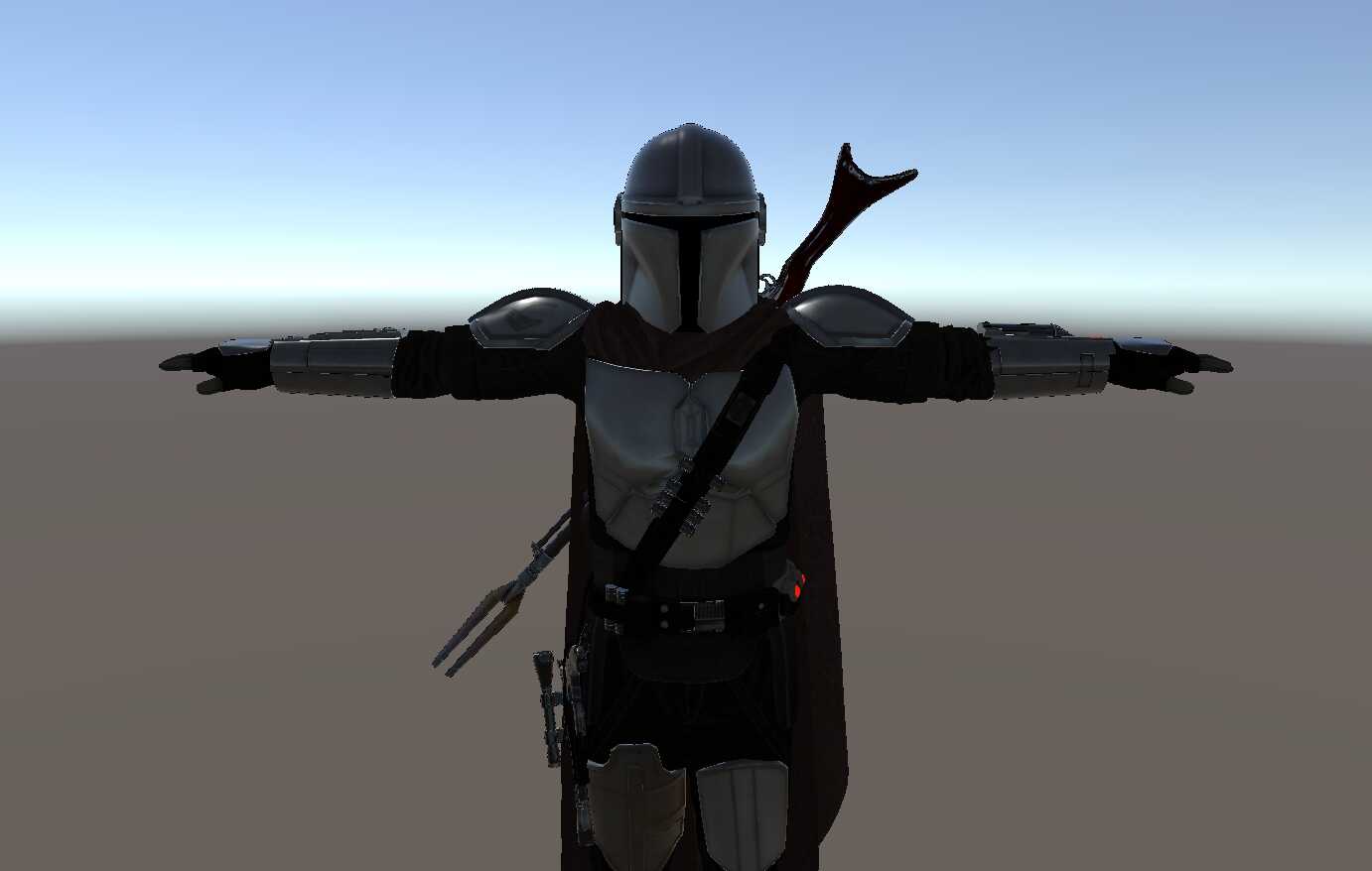 Star Wars: The Mandalorian - Din Djarin (Full Body, Dynamic Bones, Weapon Toggles, Animations)