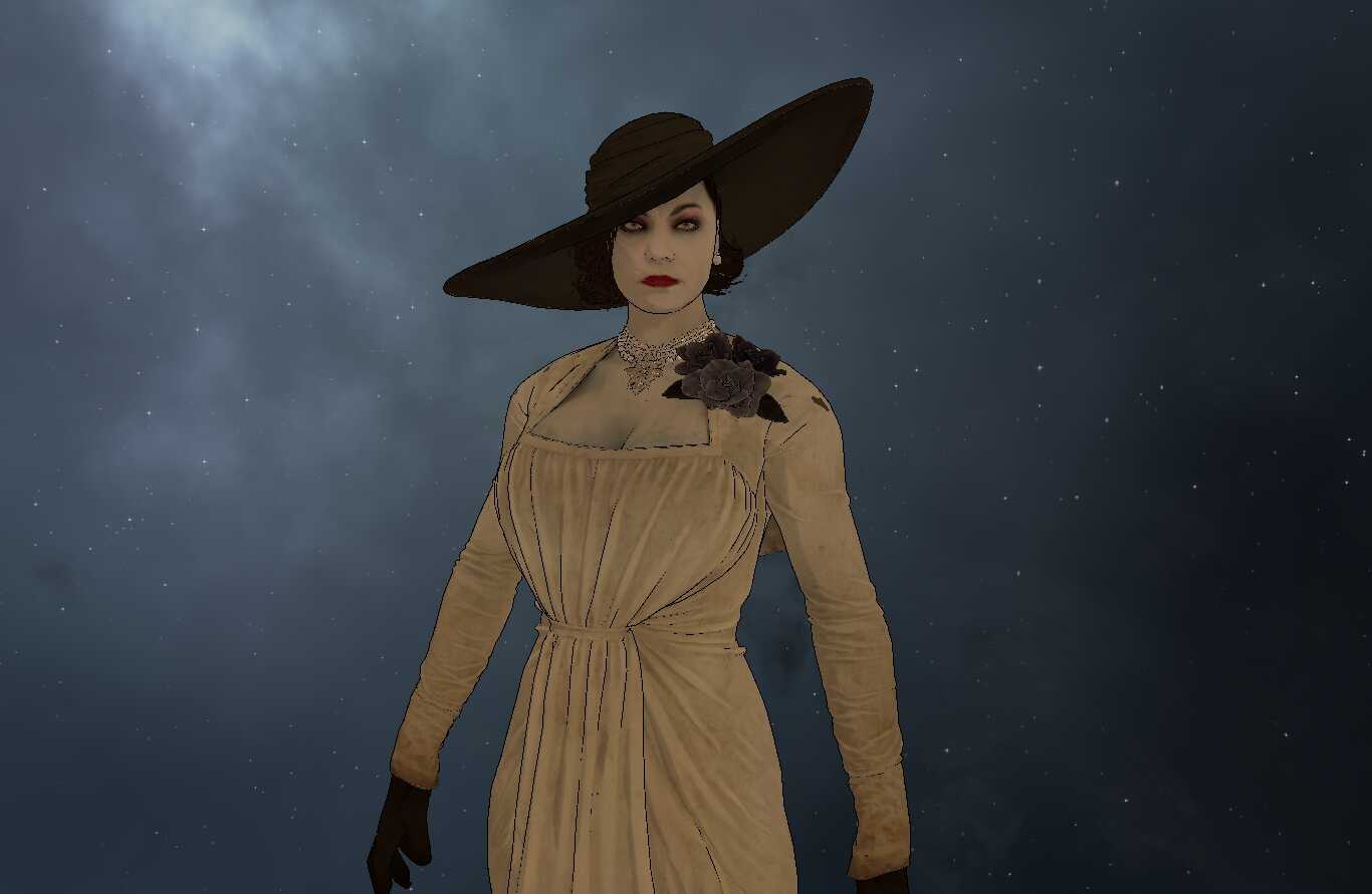 Resident Evil Village - Lady Dimitrescu (Visemes, Full Body, Eye Tracking, Dynamic Bones, Claws Toggle) (60k Poly) (Avatar 3.0)