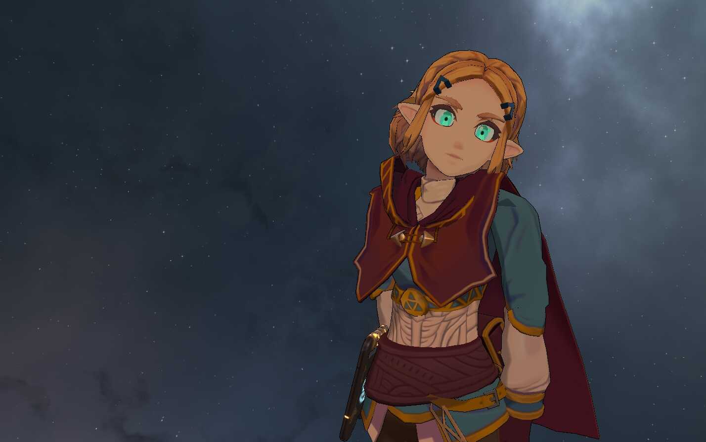 The Legend Of Zelda: BOTW - Zelda (Full Body, Visemes, Eye Tracking, 1 Texture, Dynamic Bones, Emmission, 21K Poly's)