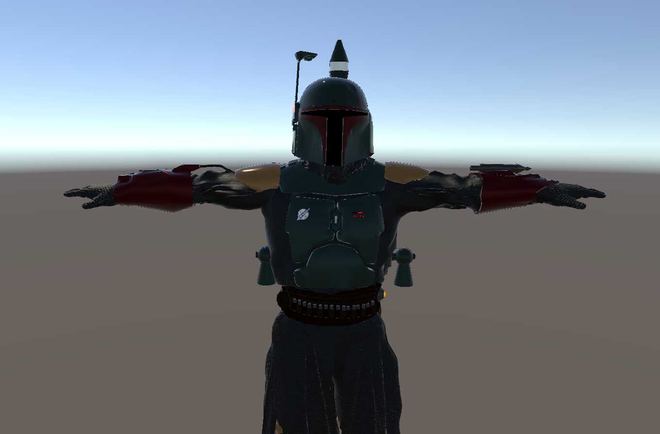 Star Wars: The Mandalorian - Boba Fett (Full Body, Dynamic Bones, Weapon Toggles, Animations, Particle Effects)