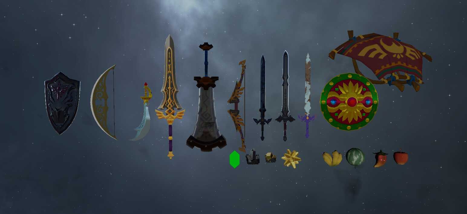The Legend Of Zelda: BOTW - Weapons and Props