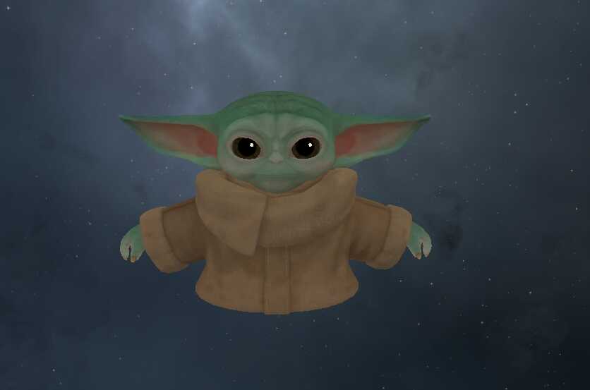 Star Wars: The Mandalorian - Baby Yoda (Full Body, Visemes, Quest Compatible)