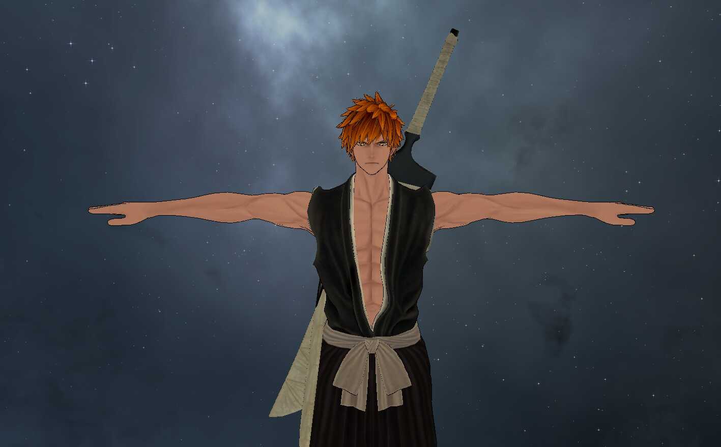 Bleach - Ichigo Kurosaki (Fullbody, Toggles, All Weapons, Eye Tracking, Visemes, Dynamic Bones, 1 Texture)