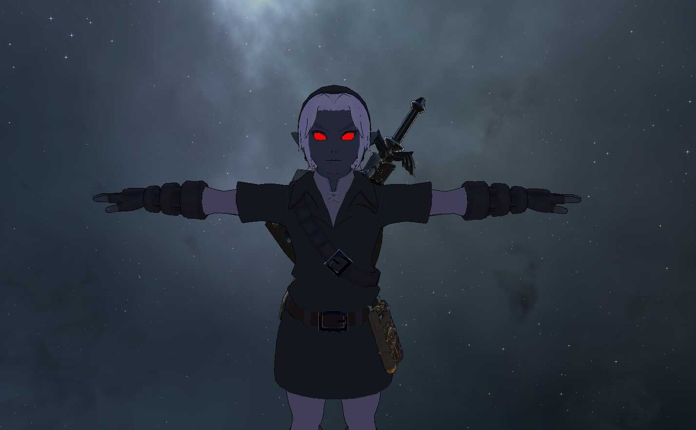The Legend Of Zelda: BOTW - Dark Link (Full Body, Visemes, Weapon Toggles)