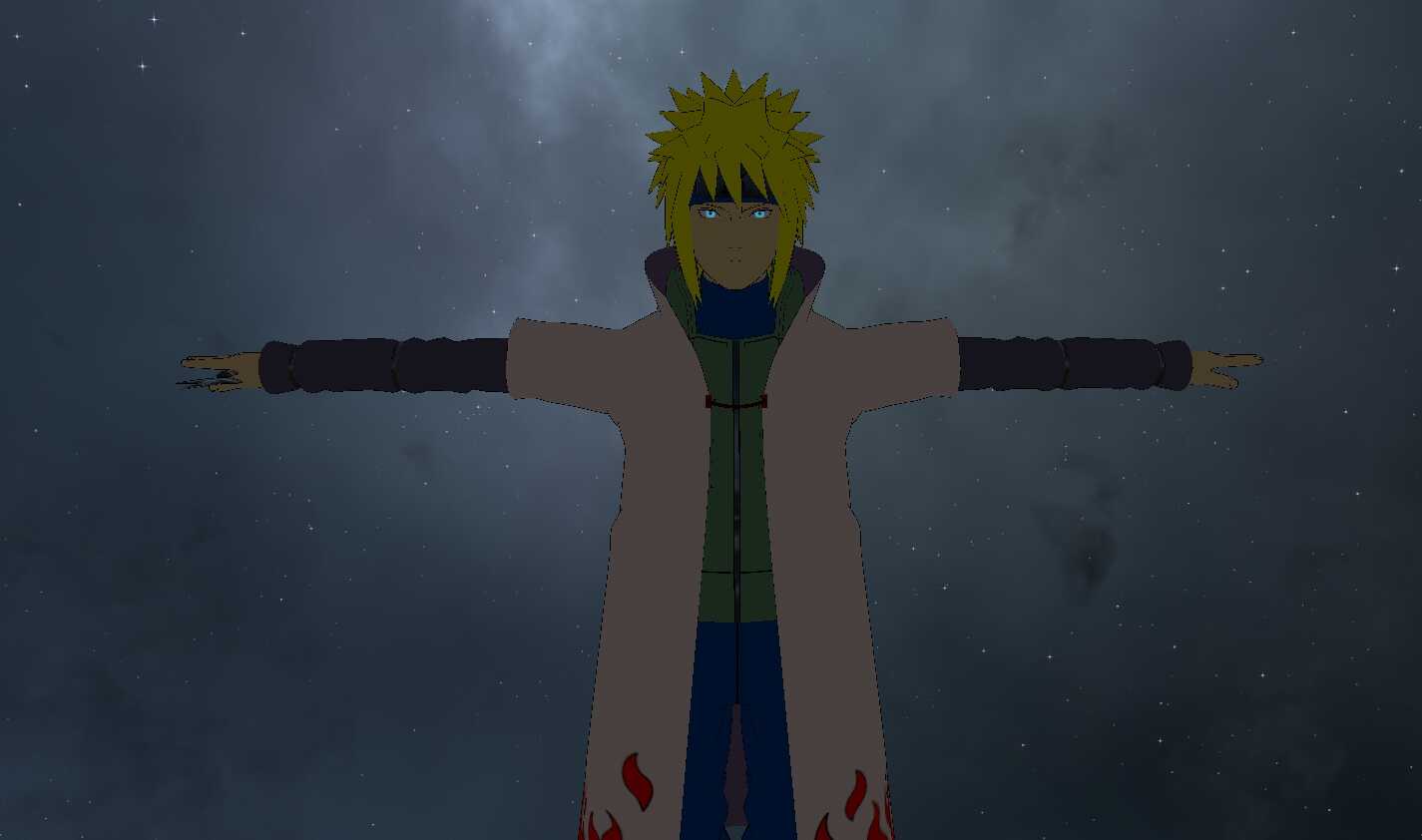 Naruto: Shinobi Striker - Minato Namikaze (Fullbody, Eye Tracking, Visemes, Dynamic Bones, Weapon Toggle)