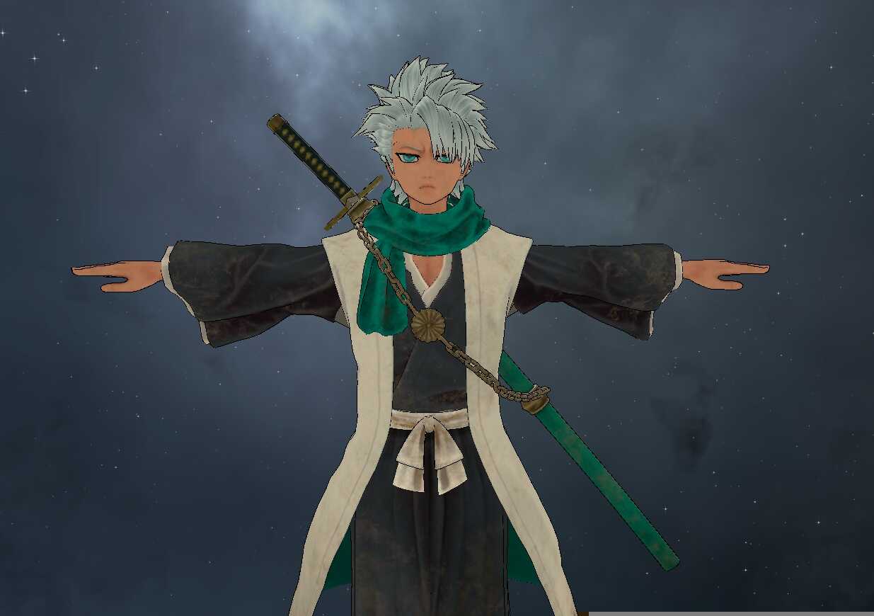 Bleach - Toshiro Hitsugaya (Fullbody, Eye Tracking, Visemes, Dynamic Bones, 1 Texture)