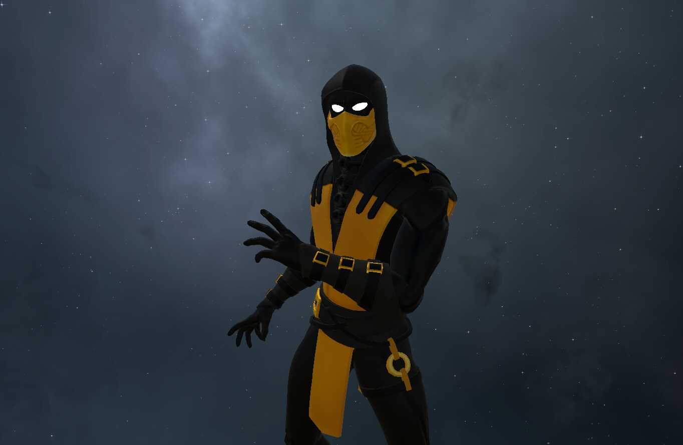 Mortal Kombat - Klassic Scorpion (Fullbody, 1 Texture, Quest Compatible, Dynamic Bones)