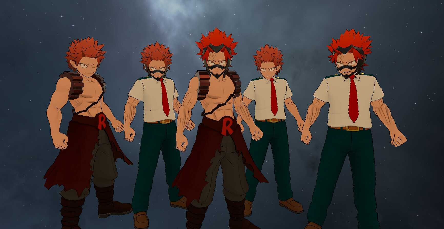 My Hero Academia - Eijiro Kirishima - Red Riot (Eye Tracking, Full Body, Visemes, Dynamic Bones, 1 Texture,  8 Toggles)
