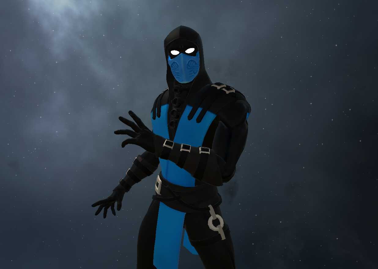 Mortal Kombat - Klassic Sub-Zero (Fullbody, 1 Texture, Quest Compatible, Dynamic Bones)