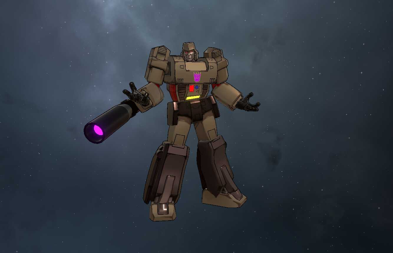 Transformers - Megatron (Fullbody, Transforms, Visemes, Dynamic Bones, 1 Texture, Emmission Map) (Avatar 3.0)