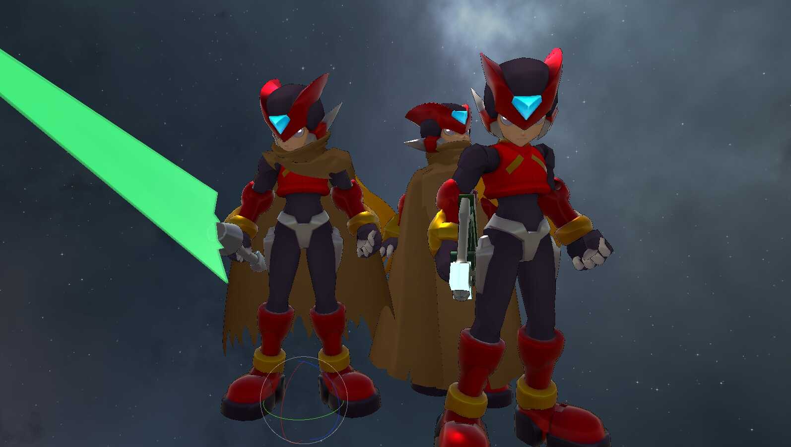 Megaman Zero - Zero (Visemes, Fullbody, Emmission, Swords, Gun, Cloaks Toggles, 1 Texture, Dynamic Bones)