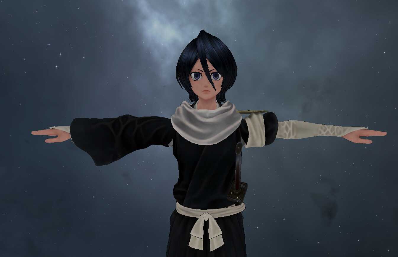 Bleach - Rukia Kuchiki (Fullbody, Eye Tracking, Visemes, Dynamic Bones)