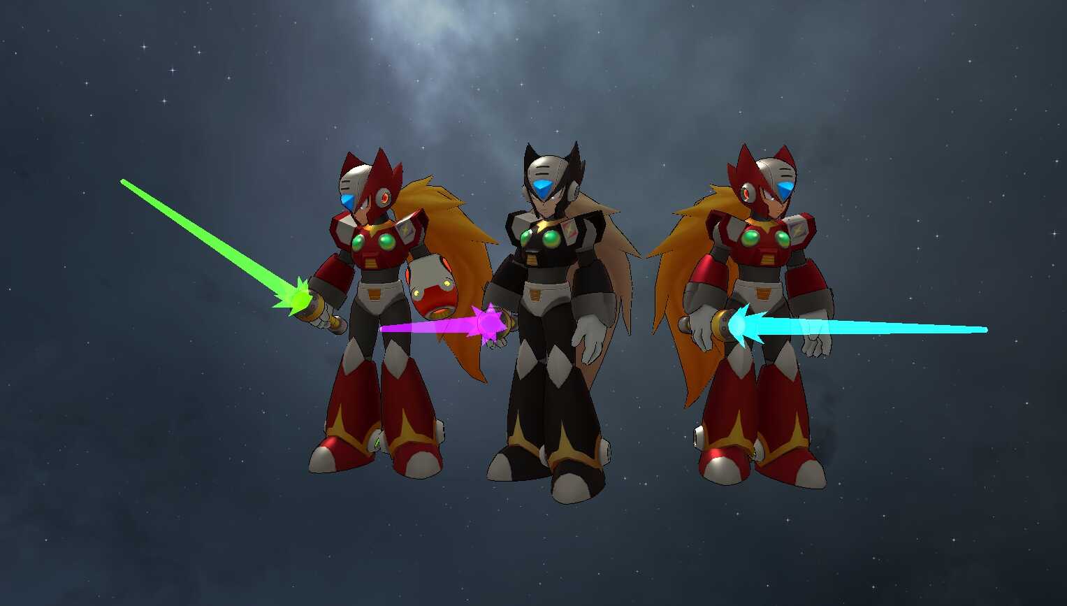 Mega Man X - Zero (Full Body, Weapons Toggles, Color Toggles, Visemes, Emmission, Dynamics)