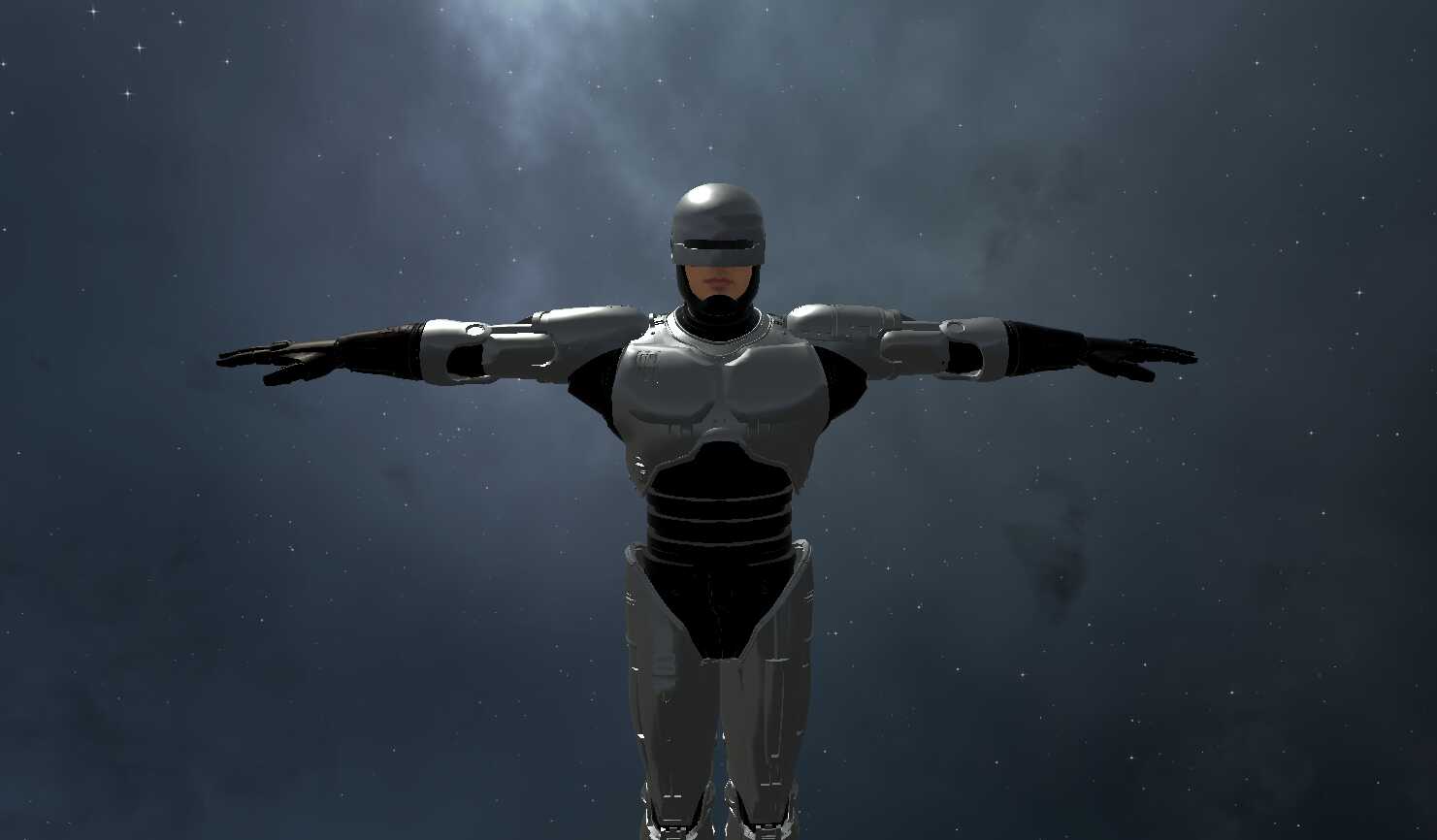Mortal Kombat - Robocop (Fullbody, 1 Texture, Visemes) (Update: 2.0, fixed weightpaint issues)