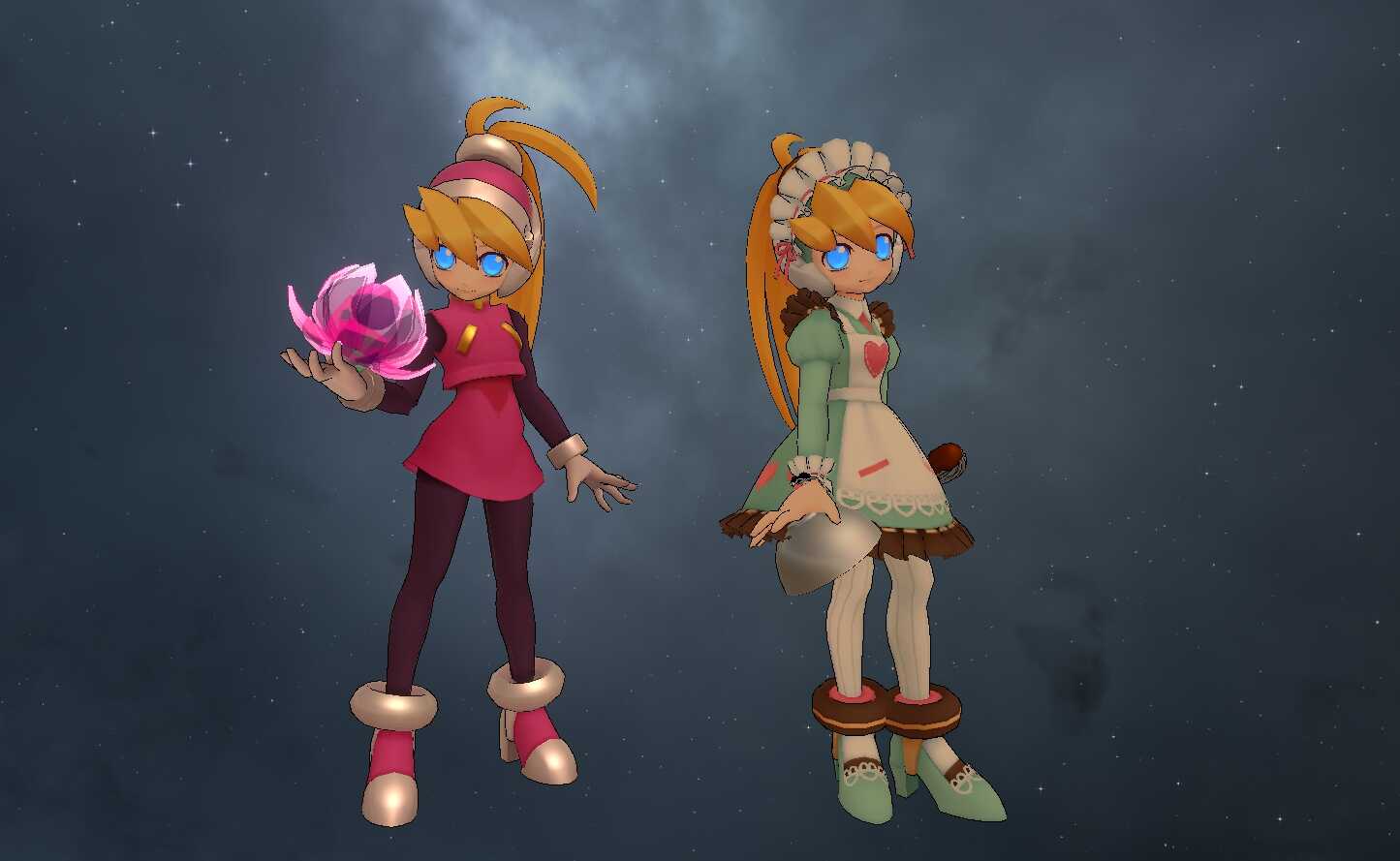 Mega Man Zero - Ciel (Fullbody, Visemes, Emmission, Dynamics, 1 Texture, 3 Items, 2 Outfits)