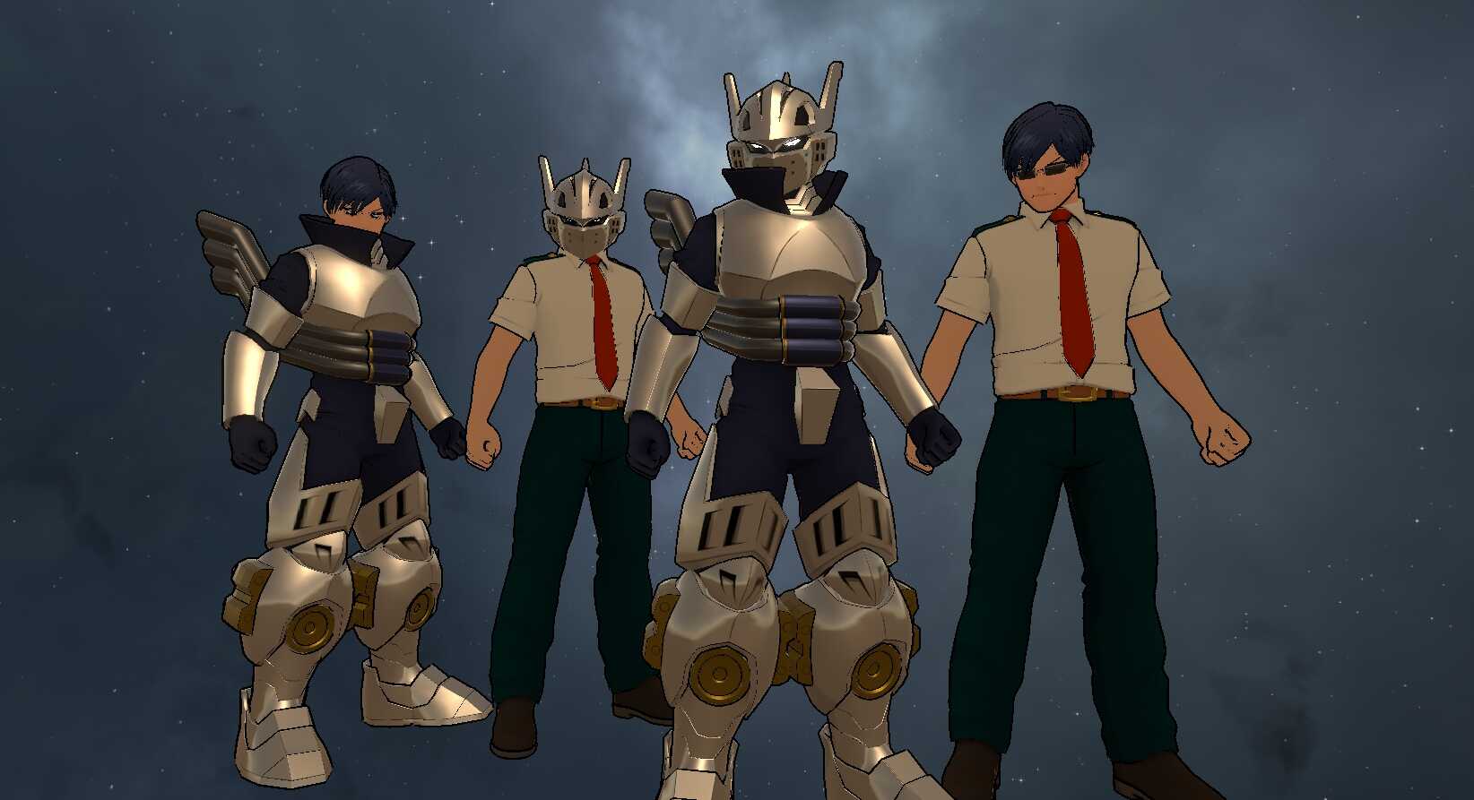My Hero Academia - Tenya Ida - Ingenium (Eye Tracking, Full Body, Visemes, Dynamic Bones, 1 Tex, 4 Toggles)