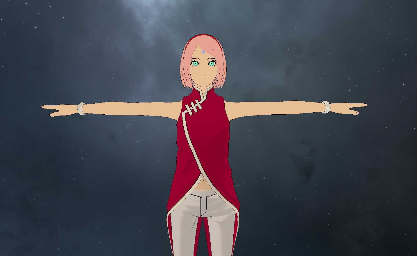 Naruto: Shinobi Striker - Sakura Haruno (Fullbody, Visemes, Dynamic Bones, 1 Texture)