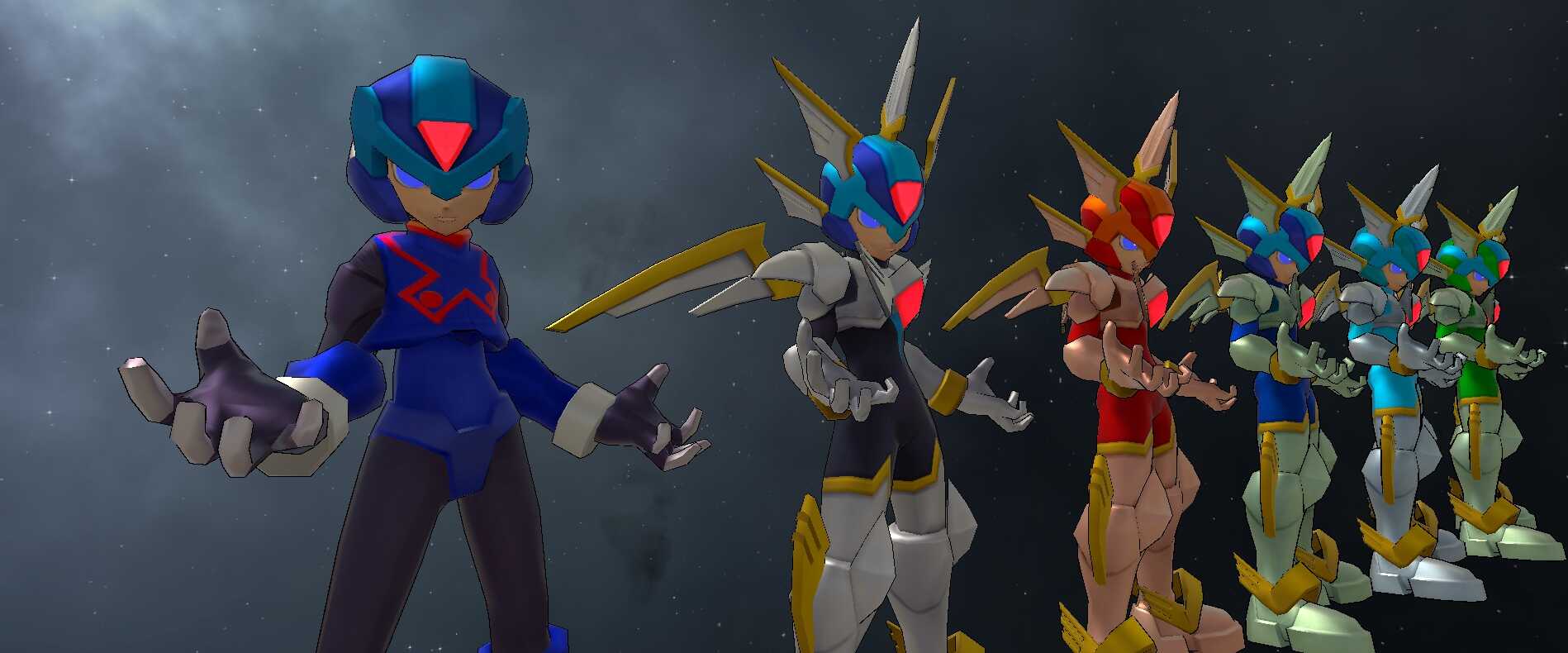 Megaman Zero - Copy X (1 Base Texture, Armor Changes, Visemes, and Fullbody)
