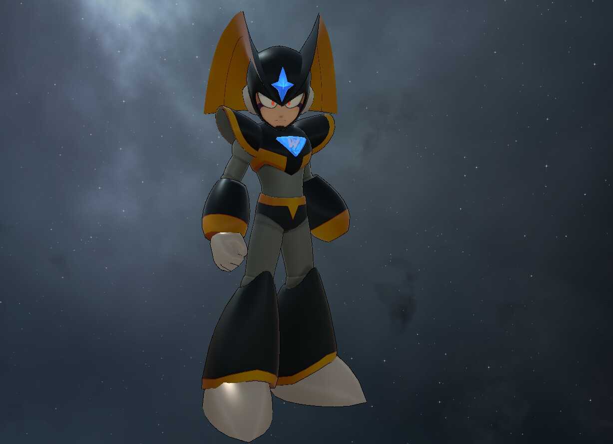 Mega Man - Bass - Forte (Full Body, Buster Toggle, 2 Textures, Visemes, Emmission)