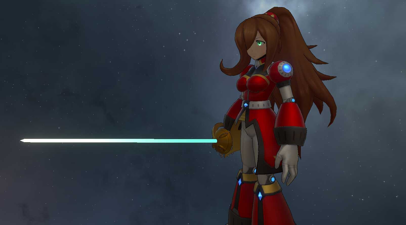 Megaman X - Iris - Repliforce Ver (Fullbody, 1 Texture, Sword Toggle, Visemes, Emmission) (Avatar 3.0)