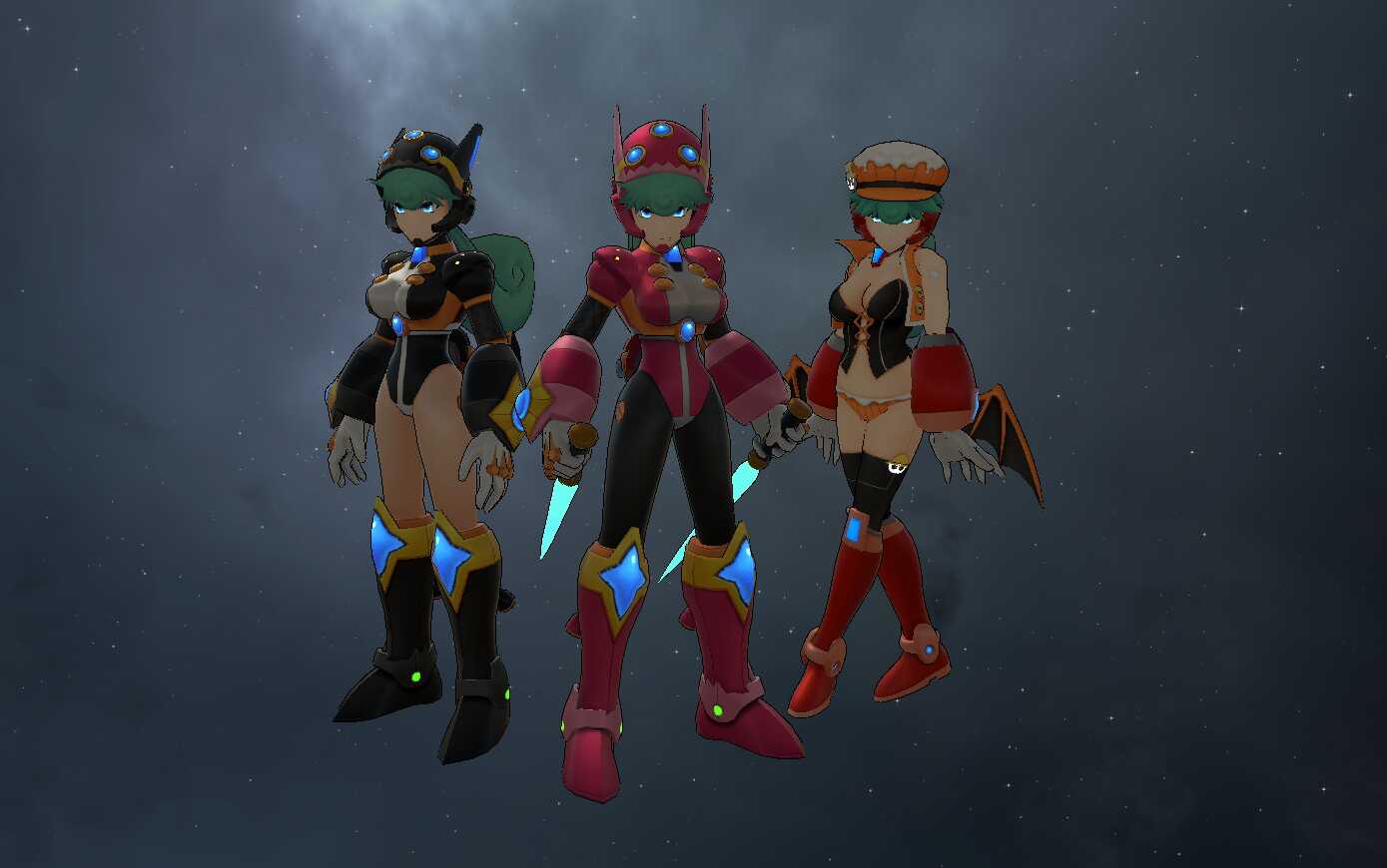 Mega Man X Command Mission -  Marino (2 Textures, 3 Outfits, Full Body, Visemes, Emmission, Dynamic Bones, Weapon Toggle)