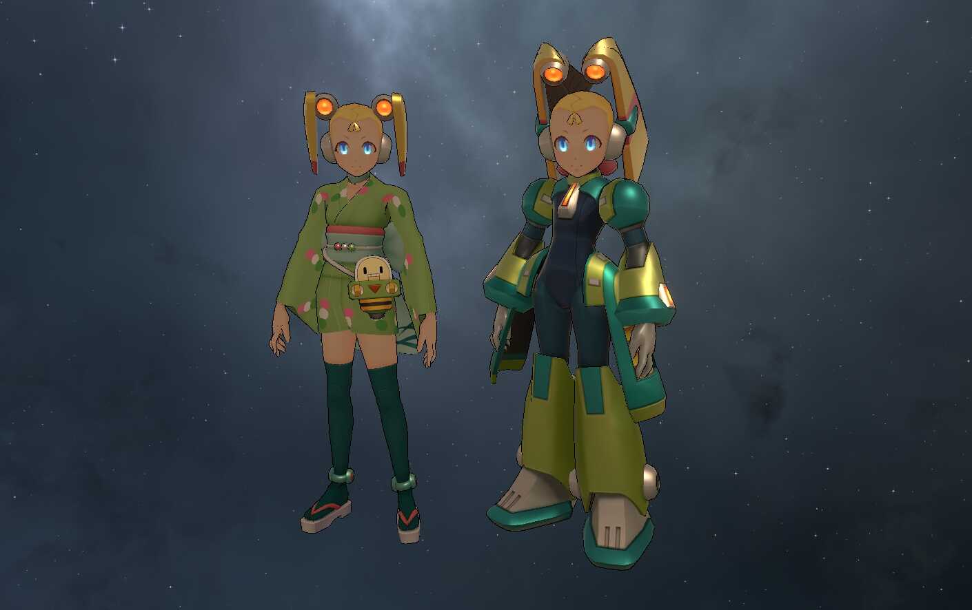 Mega Man X - Pallette (2 Outfits, Full Body, Visemes, 1 Texture, Emmission, Dynamic Bones)