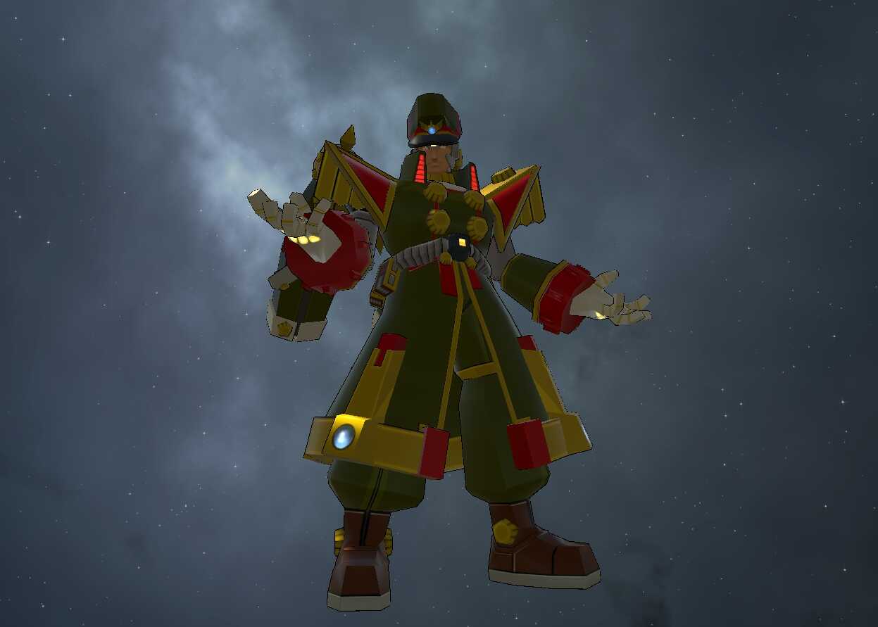 Mega Man X Command Mission -  Colonel Redips (1 Texture, Full Body, Visemes, Emmission, Dynamic Bones, Weapon Toggle)