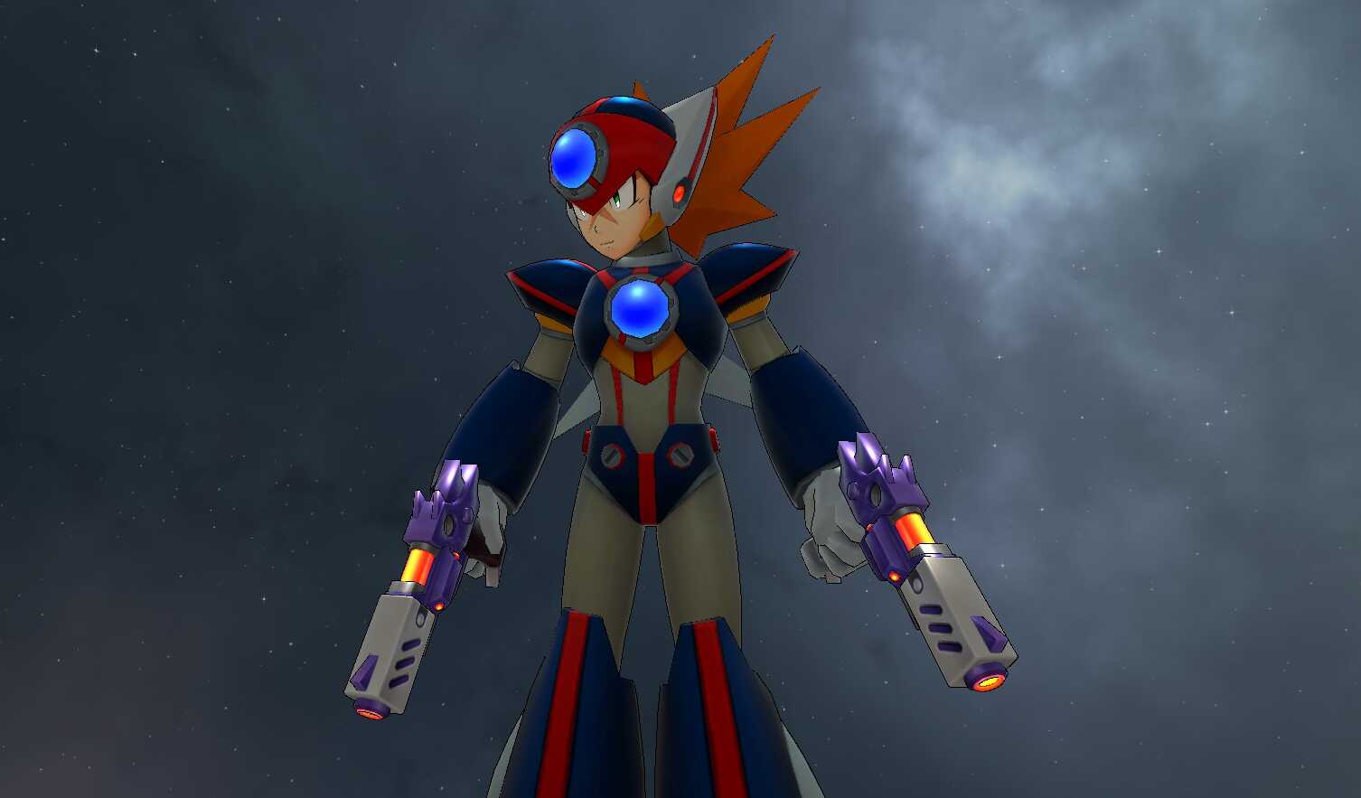 Mega Man X - Axl (Full Body, Dual Pistol Toggles, 2 Textures, Visemes, Emmission, Dynamic Bones)