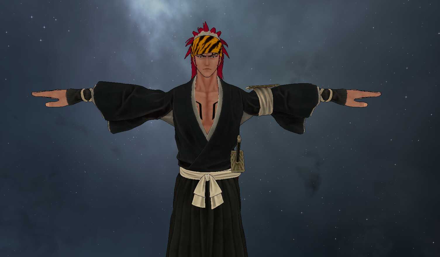Bleach - Renji Abarai (Fullbody, Eye Tracking, Visemes, Dynamic Bones, 1 Texture)