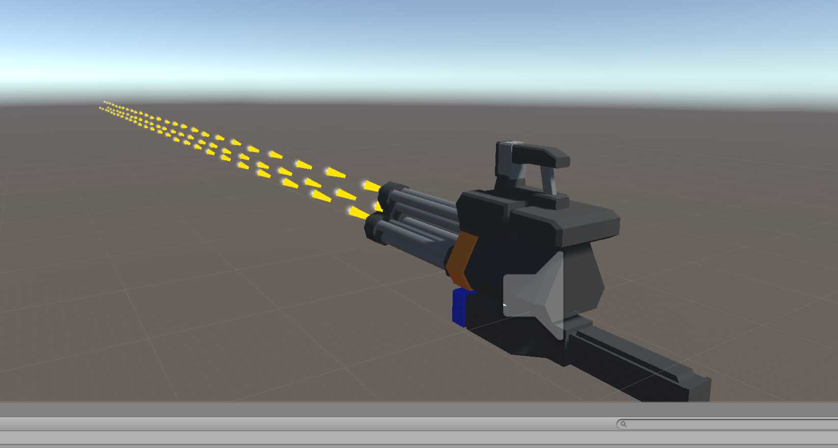 Minigun ready to fire