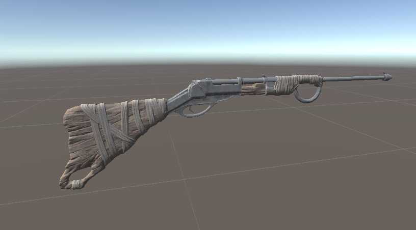 Rust bolt action rifle