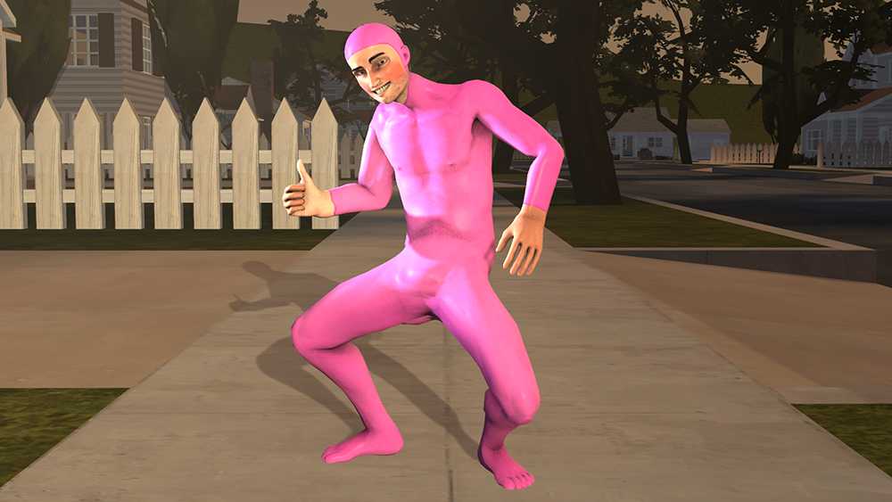 Pink Guy (UPDATED,  8 custom emotes, 2 sounds)