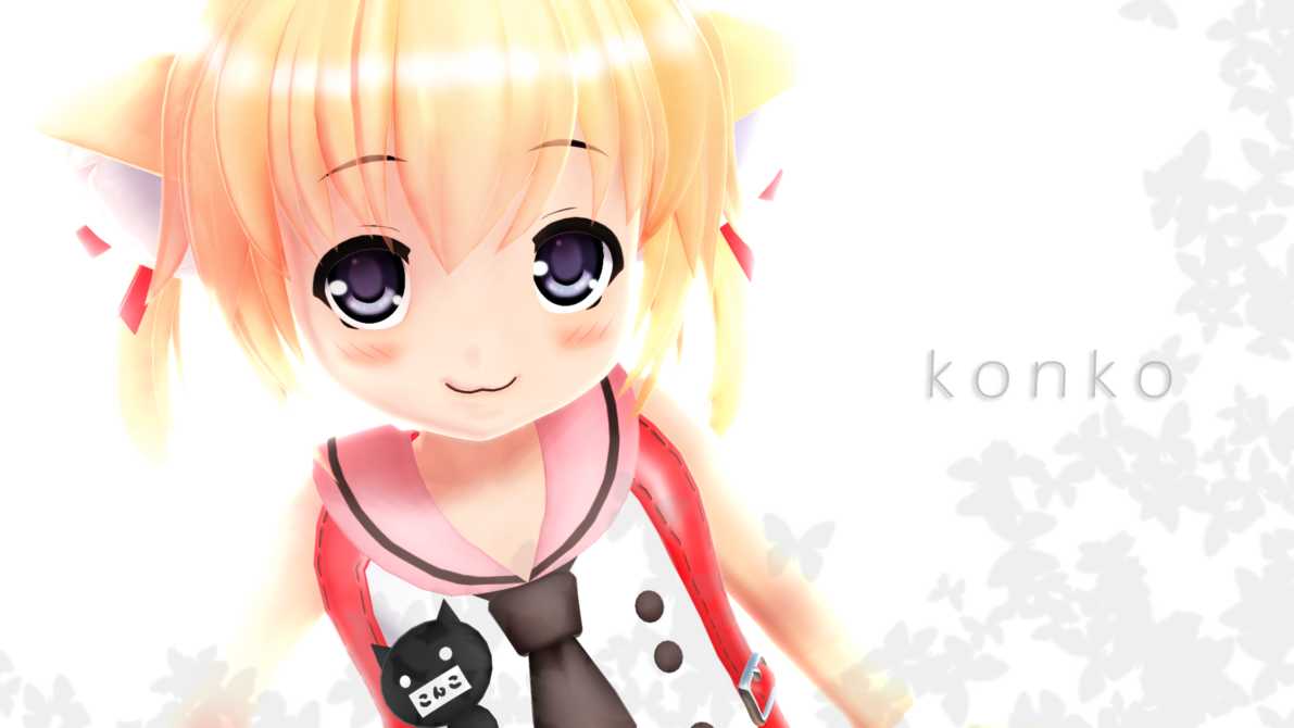 Konko (Gestures, 8 Custom Emotes, Lip Sync, Eye Track)